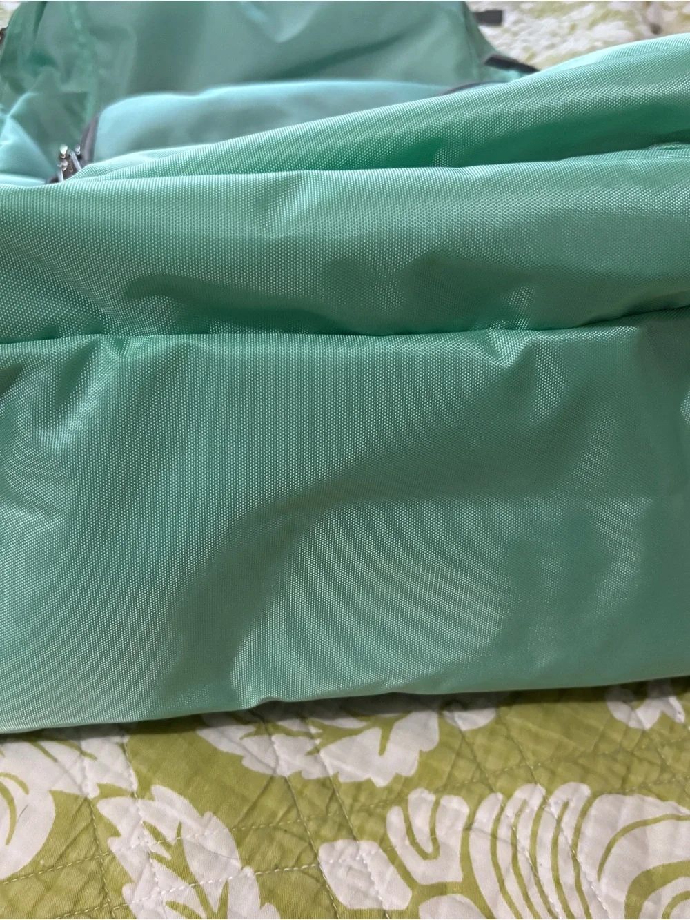 L.L. Bean Deluxe 37L Mint Green Water ProofLightweight Reflect Backpack NWT